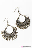 Paparazzi "Stay Wild, Moon Child" Brass Earrings Paparazzi Jewelry