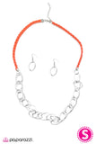 Paparazzi "Stay With Me - Orange" necklace Paparazzi Jewelry