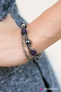 Paparazzi "Step Aside!" Purple Bracelet Paparazzi Jewelry