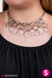 Paparazzi "Step Into The Bling Ring - Black" necklace Paparazzi Jewelry