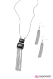 Paparazzi "Stepping Stones - Black" necklace Paparazzi Jewelry