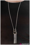 Paparazzi "Stepping Stones - Black" necklace Paparazzi Jewelry