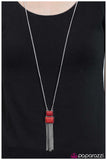 Paparazzi "Stepping Stones - Red" necklace Paparazzi Jewelry