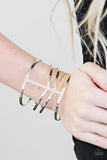 Paparazzi "Stick Out A NILE - Silver" bracelet Paparazzi Jewelry