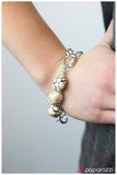 Paparazzi "Sticks and Stones - White" bracelet Paparazzi Jewelry