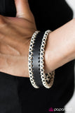 Paparazzi "Stitch It Up - Black" bracelet Paparazzi Jewelry