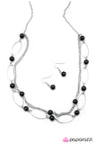 Paparazzi "Stolen Kisses - Black" necklace Paparazzi Jewelry