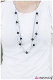 Paparazzi "Stolen Kisses - Black" necklace Paparazzi Jewelry