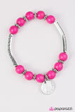 Paparazzi "Stomping Ground - Pink" bracelet Paparazzi Jewelry