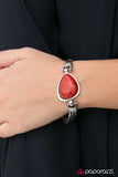 Paparazzi "Stone Art" Red Bracelet Paparazzi Jewelry