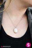 Paparazzi "Stone Bridge" White Necklace & Earring Set Paparazzi Jewelry