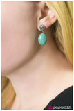 Paparazzi "Stone Cliffs" Blue Post Earrings Paparazzi Jewelry