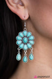 Paparazzi "Stone Harmony - Blue" earring Paparazzi Jewelry