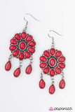 Paparazzi "Stone Harmony - Red" earring Paparazzi Jewelry