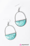 Paparazzi "Stone Horizons - Blue" earring Paparazzi Jewelry