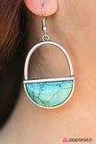 Paparazzi "Stone Horizons - Blue" earring Paparazzi Jewelry