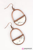 Paparazzi "Stone Horizons - Copper" earring Paparazzi Jewelry