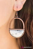 Paparazzi "Stone Horizons - Copper" earring Paparazzi Jewelry