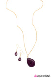Paparazzi "Stone Mesa" Purple Necklace & Earring Set Paparazzi Jewelry