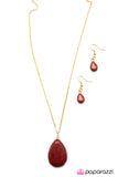 Paparazzi "Stone Mesa - Red" necklace Paparazzi Jewelry