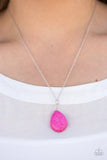 Paparazzi "Stone Solo - Pink" necklace Paparazzi Jewelry