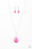 Paparazzi "Stone Solo - Pink" necklace Paparazzi Jewelry