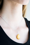 Paparazzi "Stone Solo - Yellow" necklace Paparazzi Jewelry