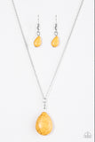 Paparazzi "Stone Solo - Yellow" necklace Paparazzi Jewelry