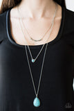 Paparazzi "Stone Streams - Blue" necklace Paparazzi Jewelry