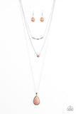 Paparazzi "Stone Streams - Brown" necklace Paparazzi Jewelry