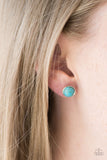 Paparazzi "Stone Symmetry - Blue" earring Paparazzi Jewelry