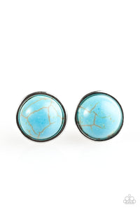 Paparazzi "Stone Symmetry - Blue" earring Paparazzi Jewelry