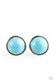 Paparazzi "Stone Symmetry - Blue" earring Paparazzi Jewelry