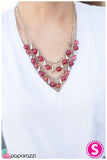 Paparazzi "Stop, Drop, and Roll - Pink" necklace Paparazzi Jewelry