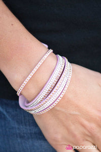 Paparazzi "Stop, Drop, and Sparkle" Purple Wrap Bracelet Paparazzi Jewelry