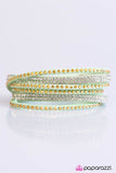 Paparazzi "Stop, Drop, and Sparkle" Green Wrap Bracelet Paparazzi Jewelry