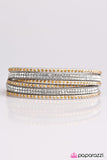 Paparazzi "Stop, Drop, and Sparkle" Silver Wrap Bracelet Paparazzi Jewelry