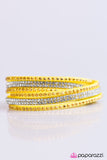 Paparazzi "Stop, Drop, and Sparkle" Yellow Wrap Bracelet Paparazzi Jewelry