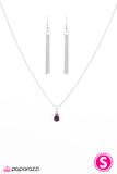 Paparazzi "Stormy Nights" Purple Necklace & Earring Set Paparazzi Jewelry