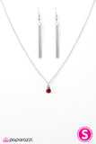 Paparazzi "Stormy Nights" Red Necklace & Earring Set Paparazzi Jewelry