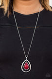Paparazzi "Stormy Sahara - Red" necklace Paparazzi Jewelry