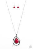 Paparazzi "Stormy Sahara - Red" necklace Paparazzi Jewelry