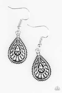 Paparazzi "Stormy Sonata" Silver Earrings Paparazzi Jewelry