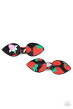 Paparazzi "Strawberry Fields" Black Red Strawberry Set of Two Hairclip Paparazzi Jewelry