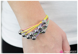 Paparazzi "Strike A Cord - Multi" bracelet Paparazzi Jewelry