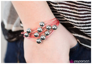 Paparazzi "Strike A CORD" Pink Bracelet Paparazzi Jewelry