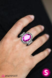 Paparazzi "Strike A JUXTAPOSE" Pink Ring Paparazzi Jewelry