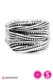 Paparazzi "Striking A CORD" Black Ring Paparazzi Jewelry