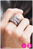 Paparazzi "Striking A CORD" Black Ring Paparazzi Jewelry
