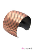 Paparazzi "Stripe Up a Conversation - Copper" bracelet Paparazzi Jewelry